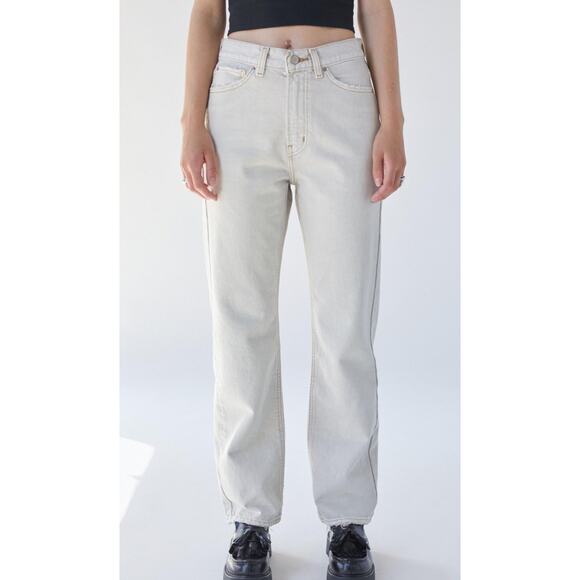 Urban Outfitters BGD Cowboy Jeans in Cream Size 28 - Picture 2 of 10